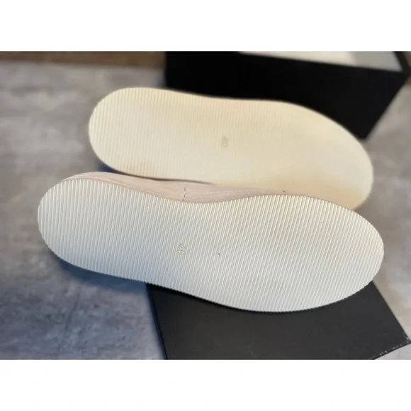 Ann Demeulemeester scamosciato blanco low top sneaker EU 40